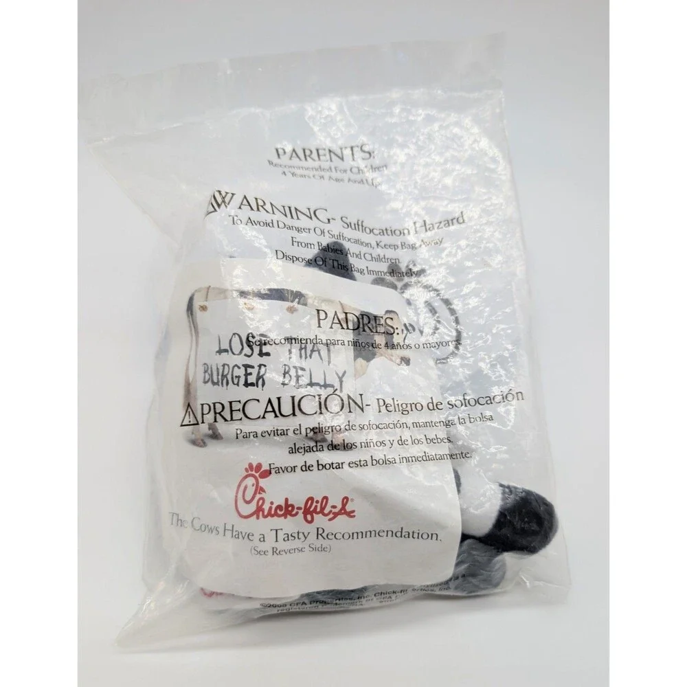 NEW Chick Fil A Cow Plush 